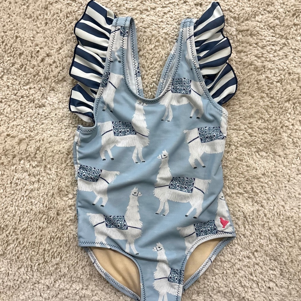 Pink Chicken Alpaca Seimsuit 2T